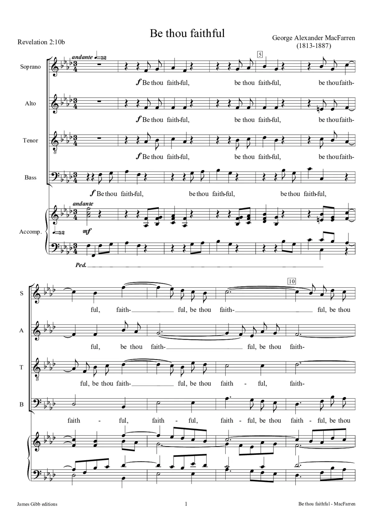 Be thou faithful - Page 1