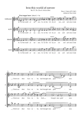 Into this world of sorrow