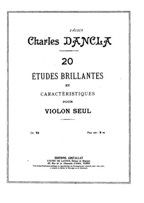 20 Études brillantes et caractéristiques