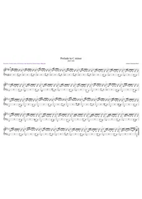 Prelude in C minor BWV 999