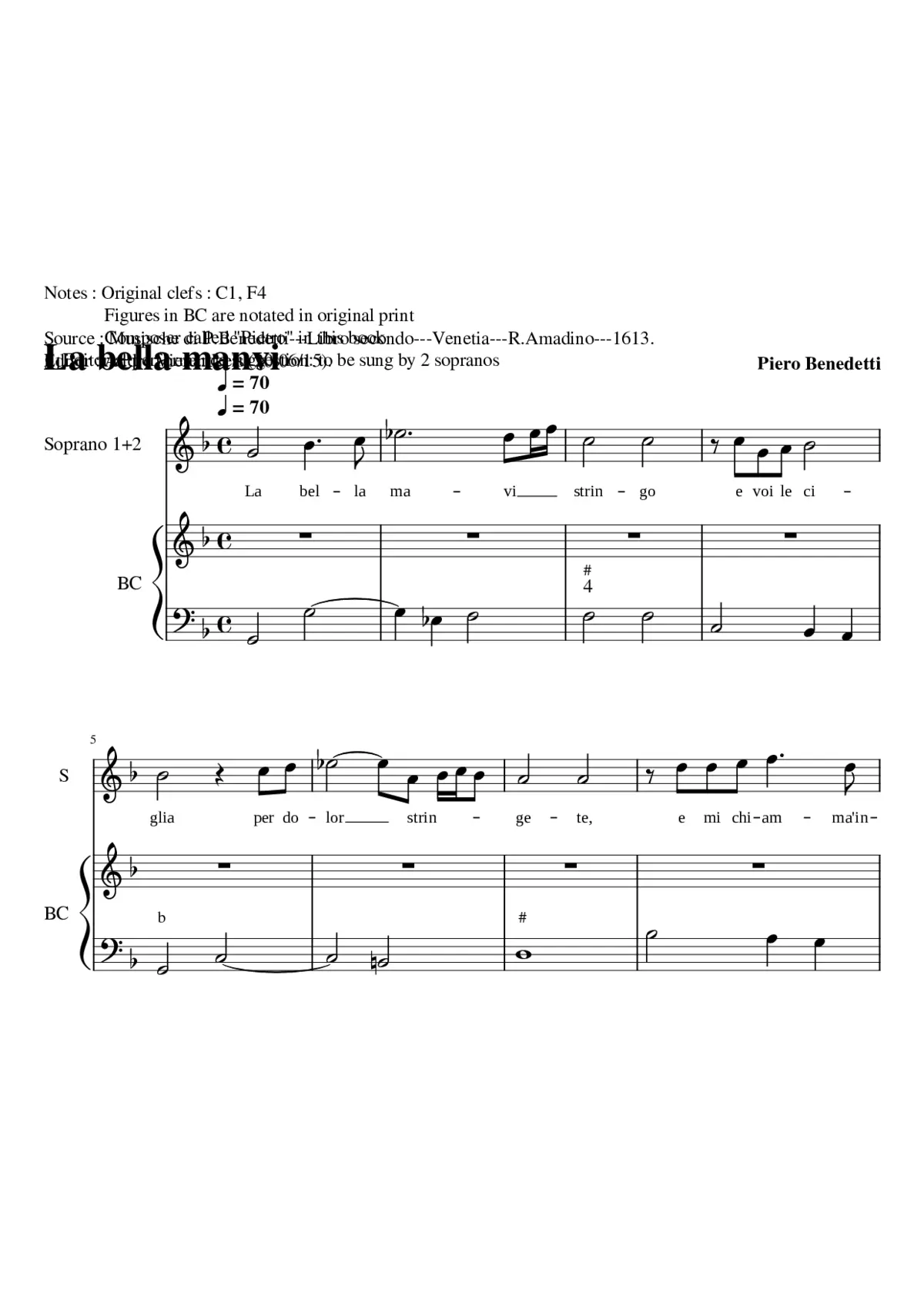 La bella manvi stringo - Page 1