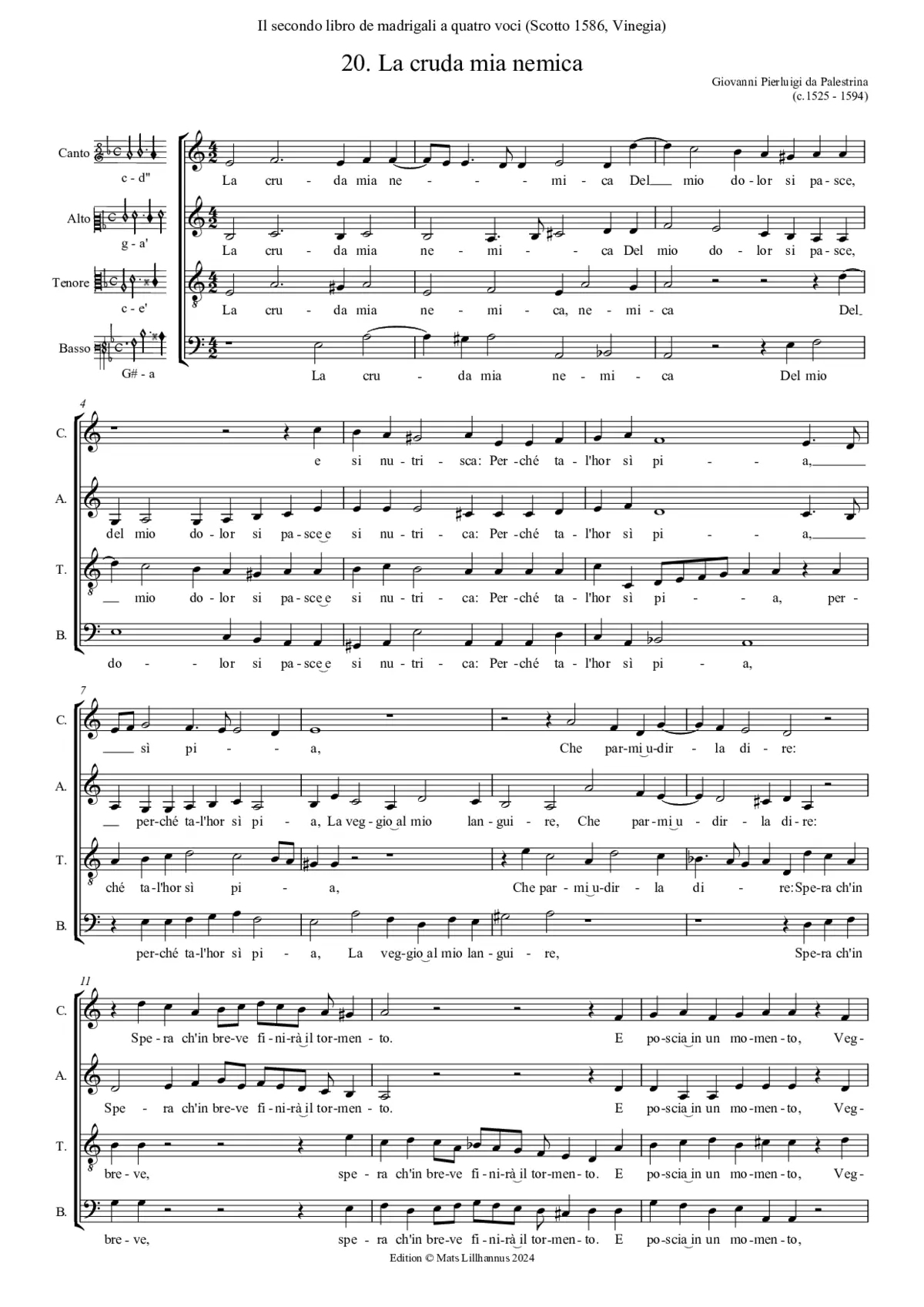 La cruda mia nemica - Page 1