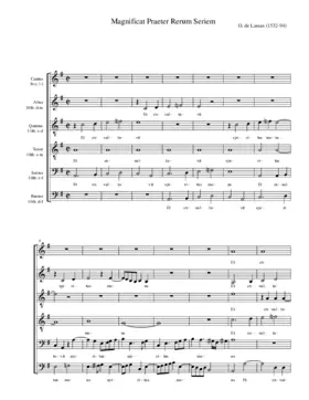 Magnificat Praeter rerum seriem