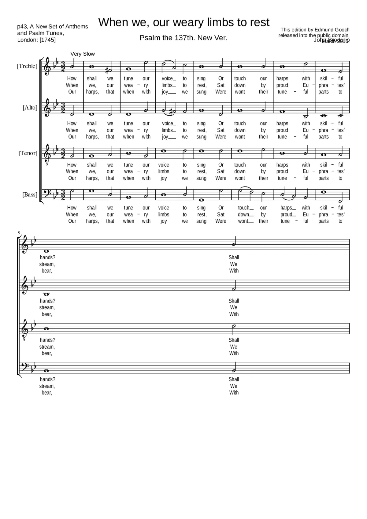 When we our weary limbs to rest - Page 1