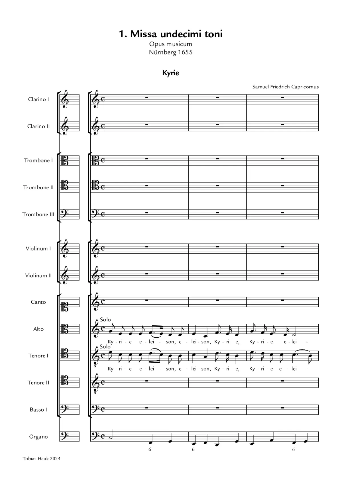 Missa undecimi toni - Page 1