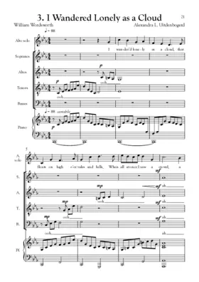 I wandered lonely as a cloud