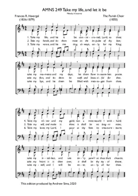 Take my life, and let it be