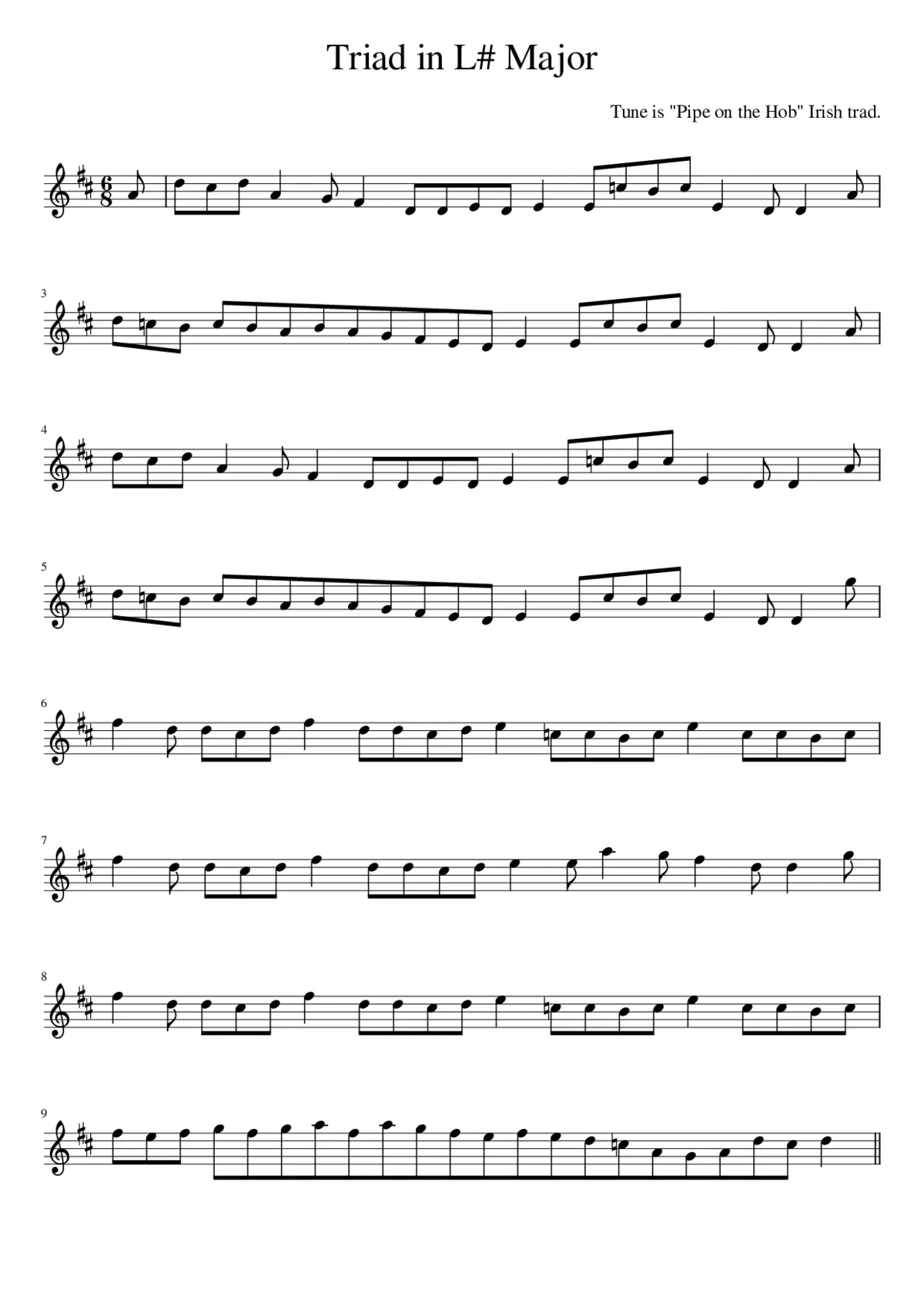 Triad in L Major - Page 1