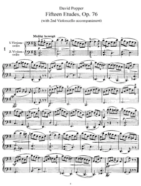 15 Leichte Etüden in der ersten Lage