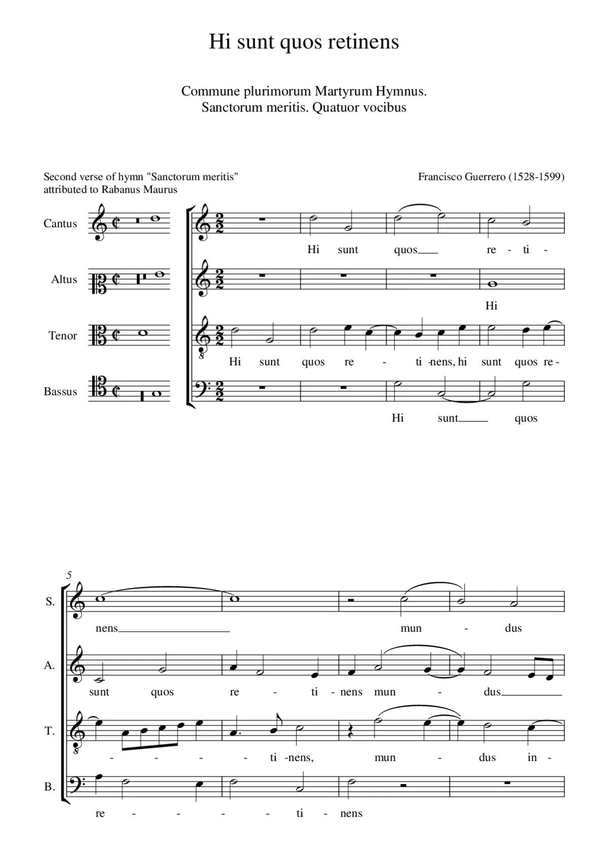 Hi sunt quos retinens - Page 1