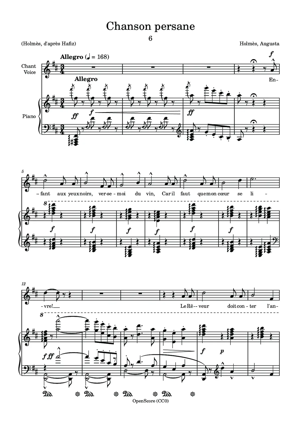 Chanson persane - Page 1