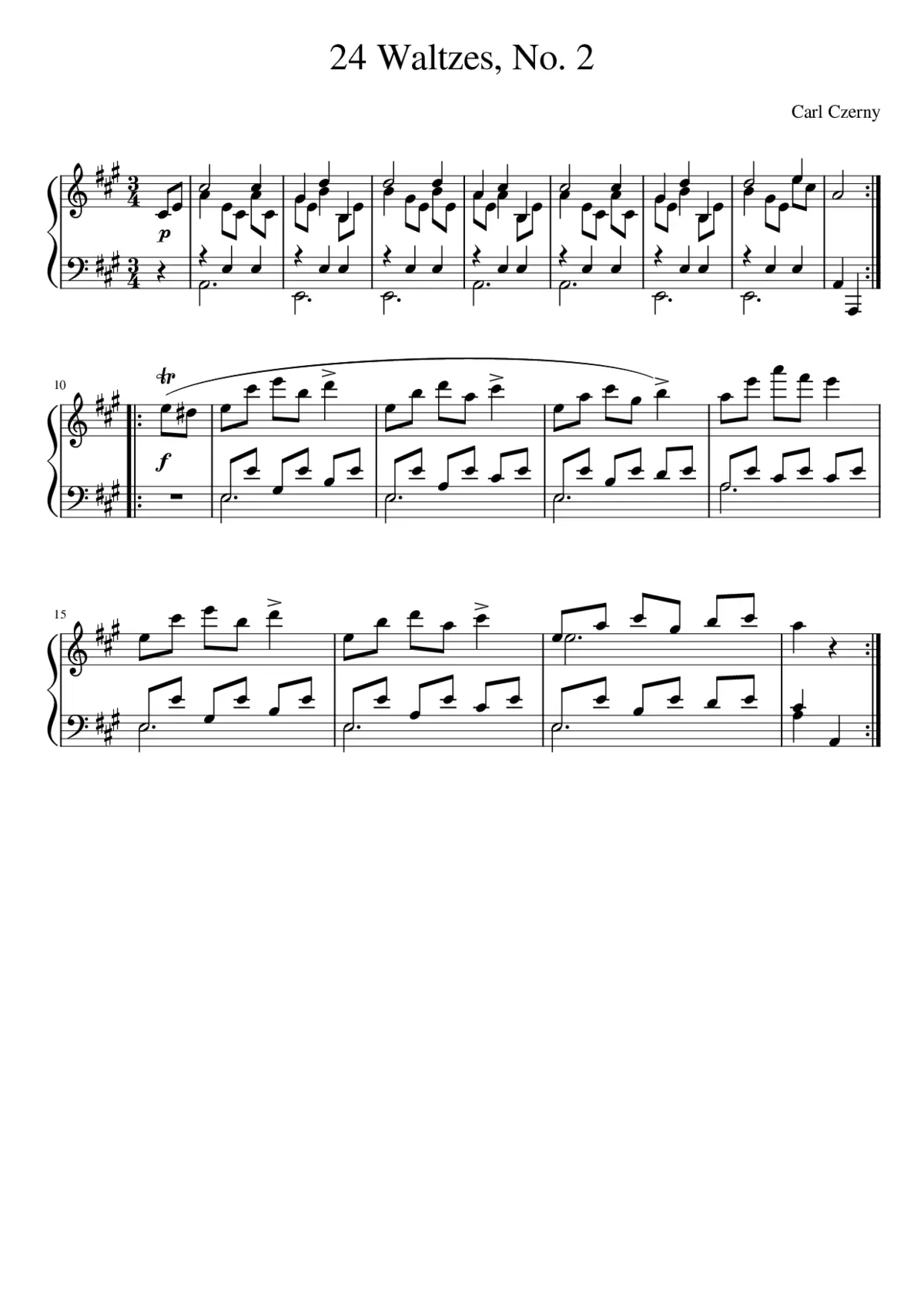 24 Waltzes Op. 32 - Page 1