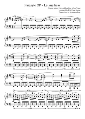 Parasyte OP - Let me hear F.B. Piano Anime