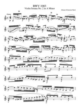 Violin Sonata No.2 in A minor BWV 1003
