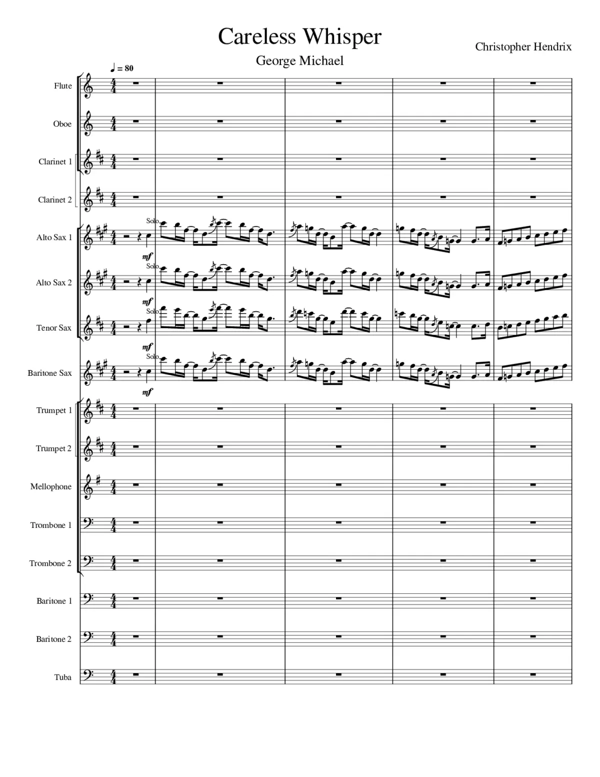 Careless Whisper - Page 1