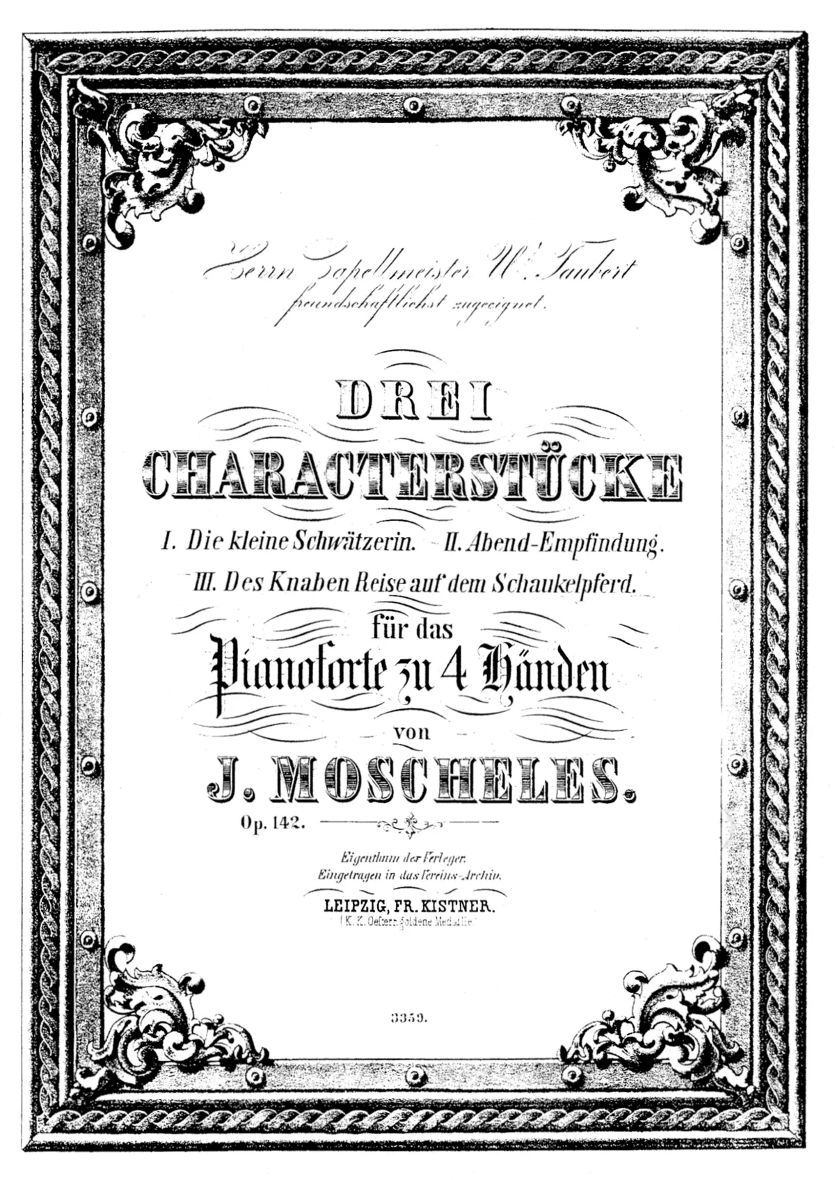 3 Charakterstücke for Piano Duet - Page 1