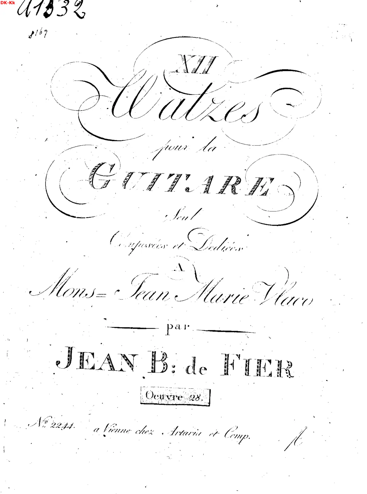 12 Walzes pour la Guitare seul - Page 1