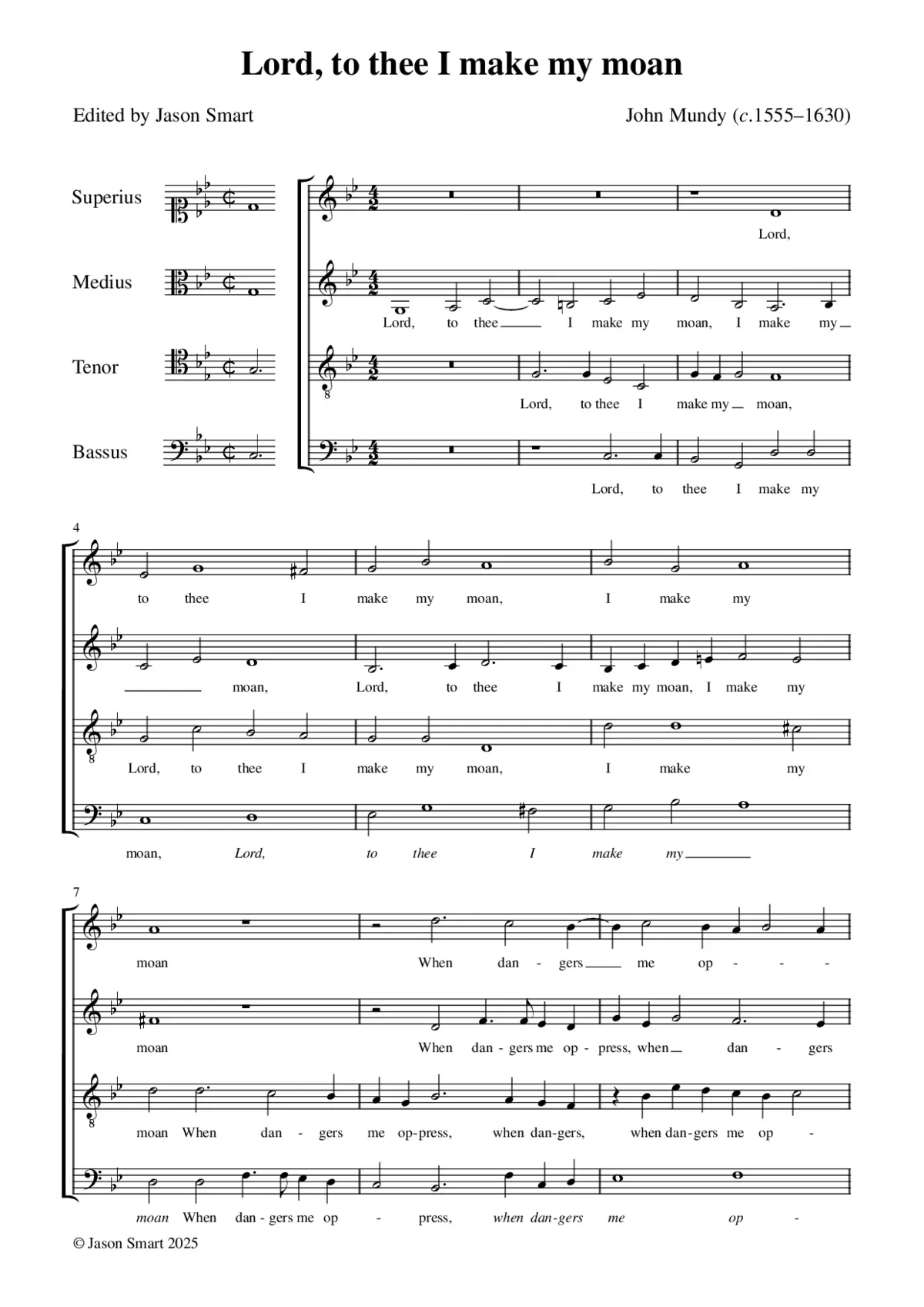Lord, to thee I make my moan - Page 1