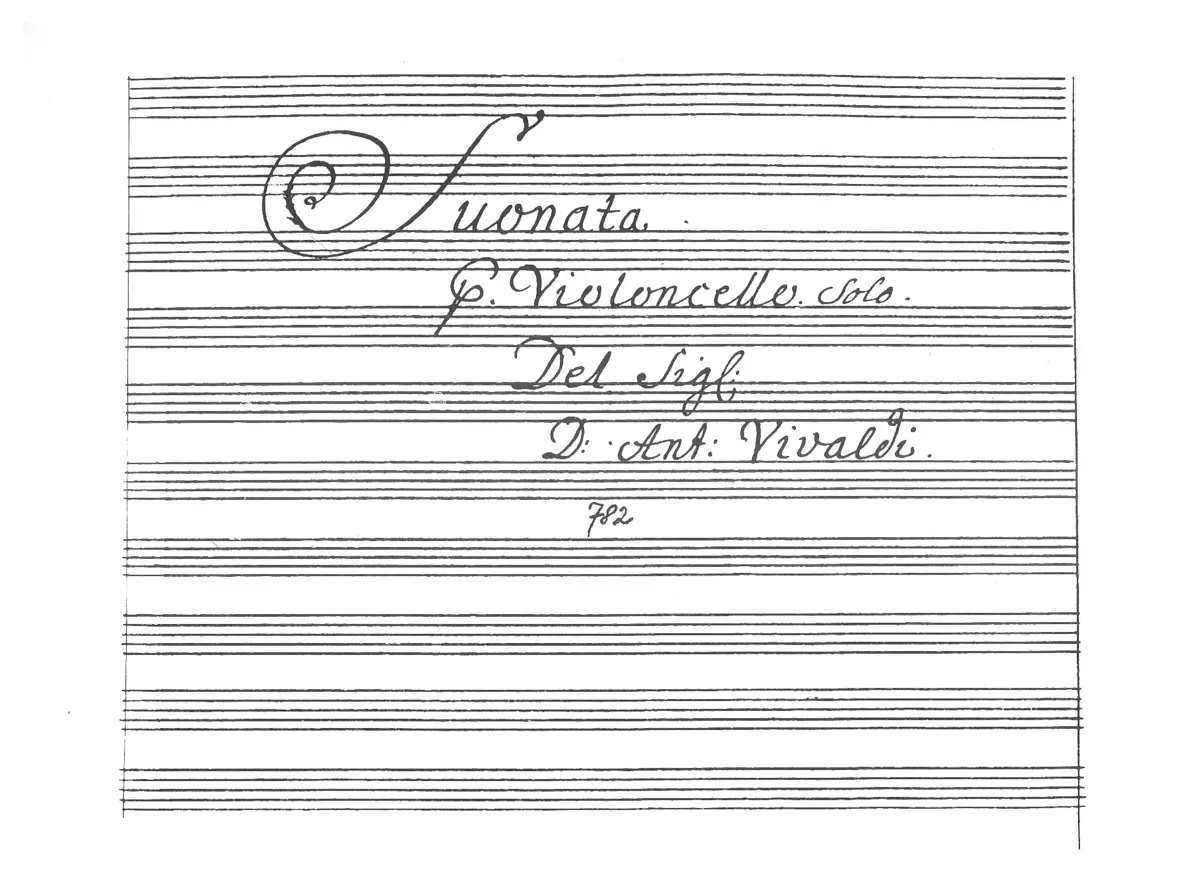 Cello Sonata in B-flat major - Page 1