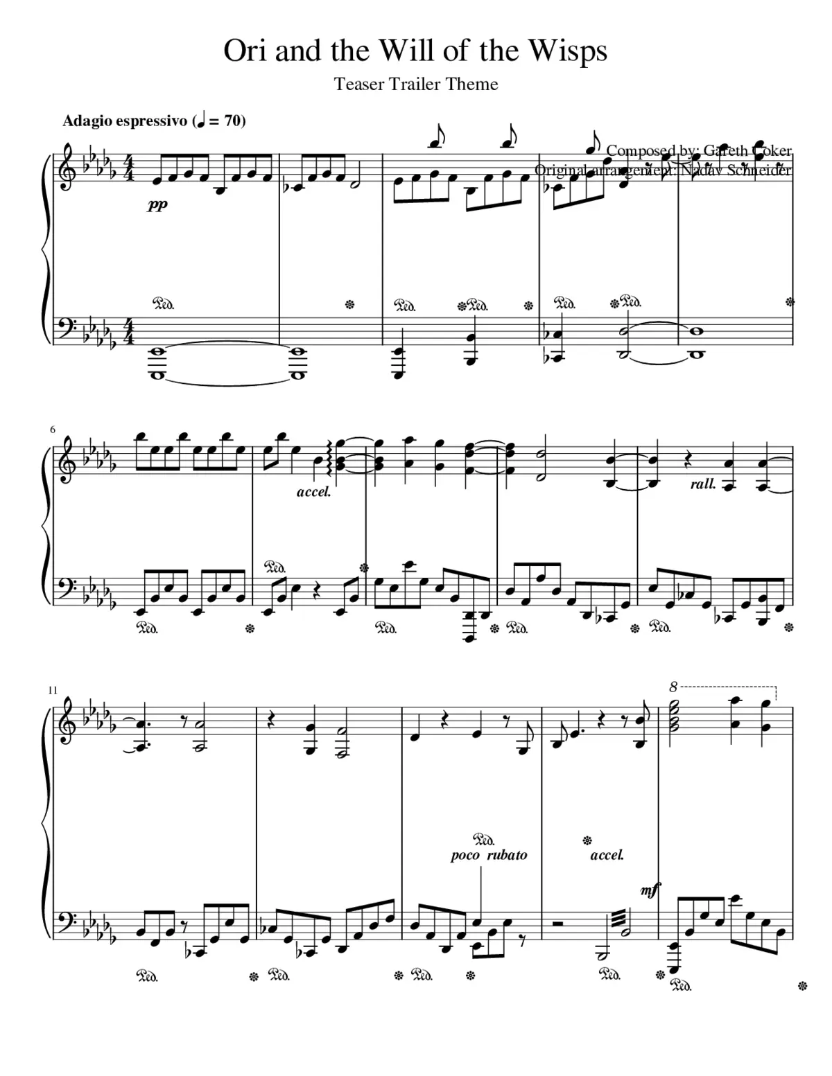 ori and the blind forest - main theme - Page 1