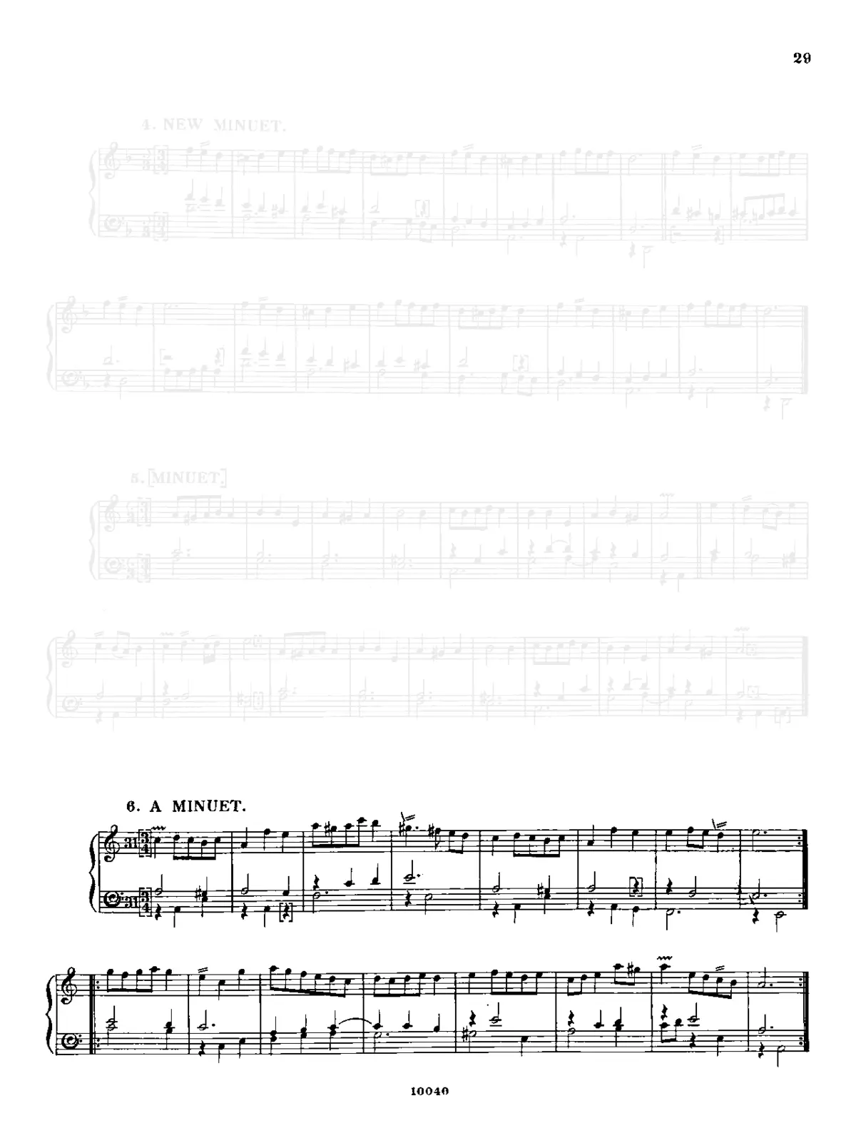Minuet in A minor - Page 1