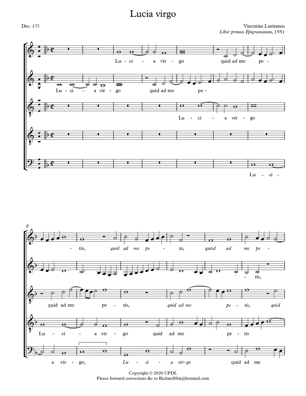 Lucia virgo - Page 1