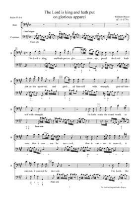 The Lord is king and hath put on glorious apparel