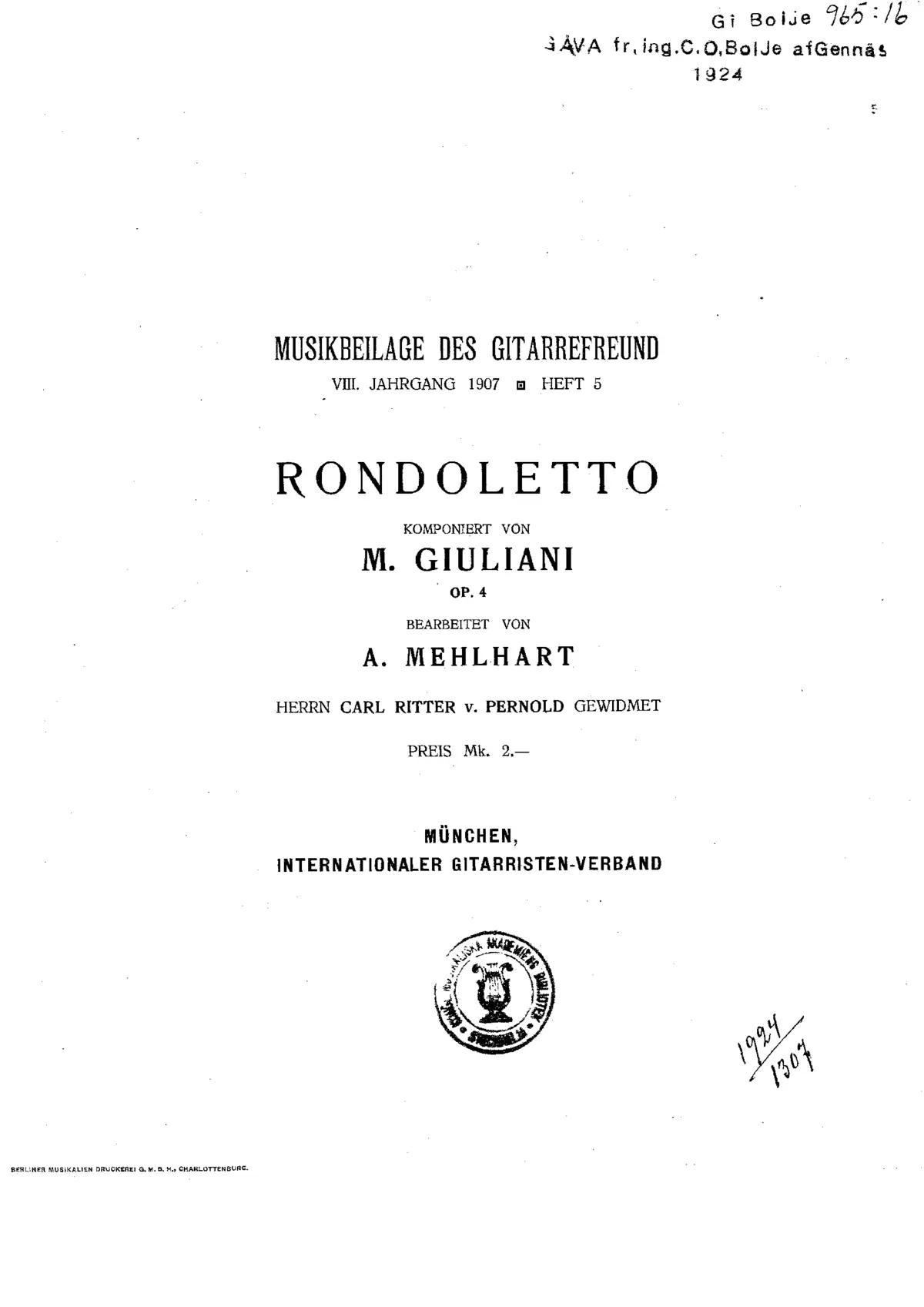 Rondoletto - Page 1