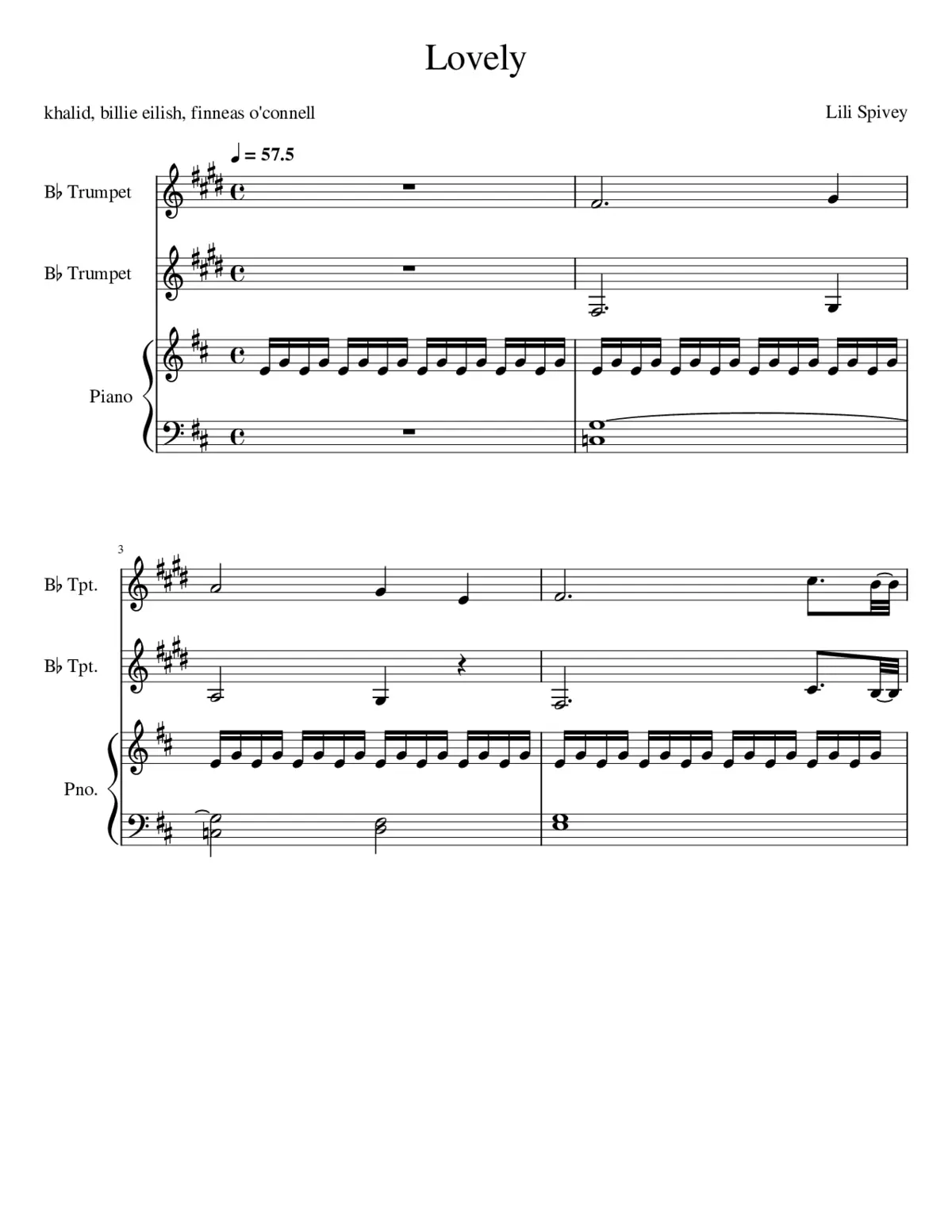 Lovely score - Page 1