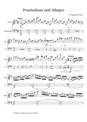 Praeludium and Allegro in the Style of Pugnani