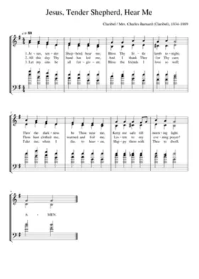 Jesus Tender Shepherd Hear Me