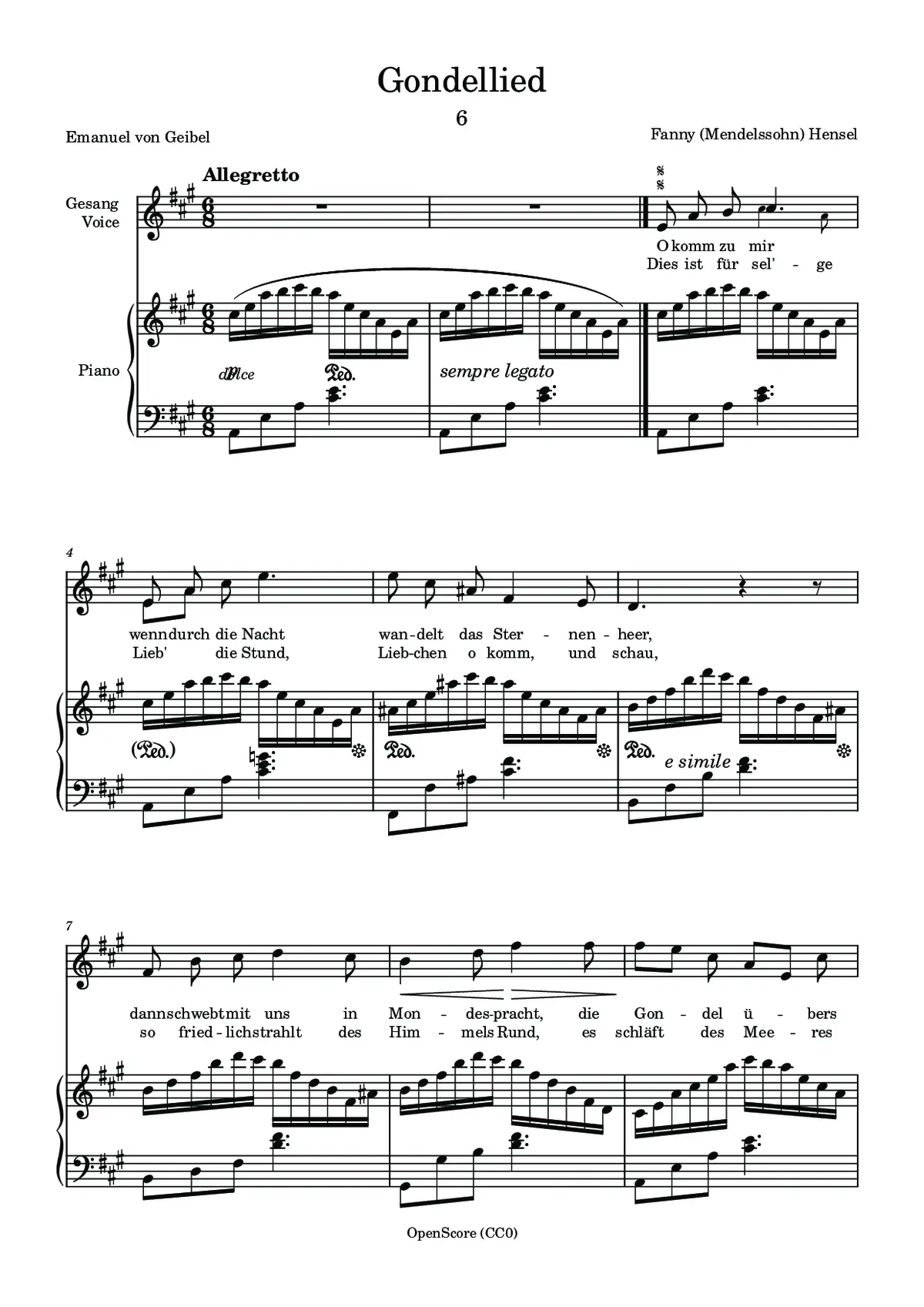 Gondellied - Page 1