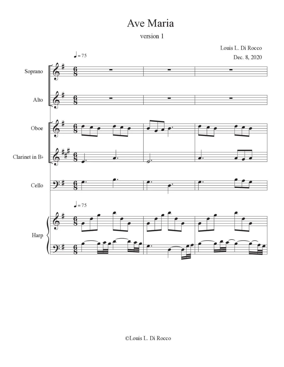 Ave Maria - Page 1