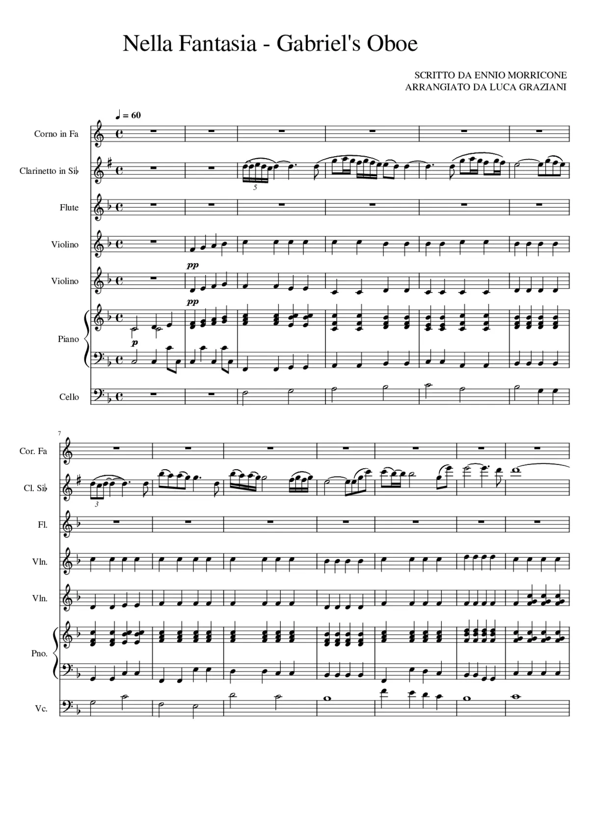 Gabriel's Oboe - Page 1