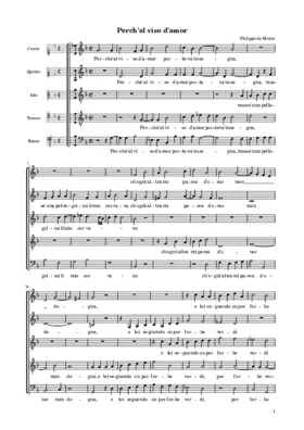 Perch'al viso d'amor