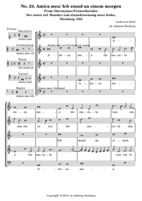 Amica mea - Ich stund an einem Morgen