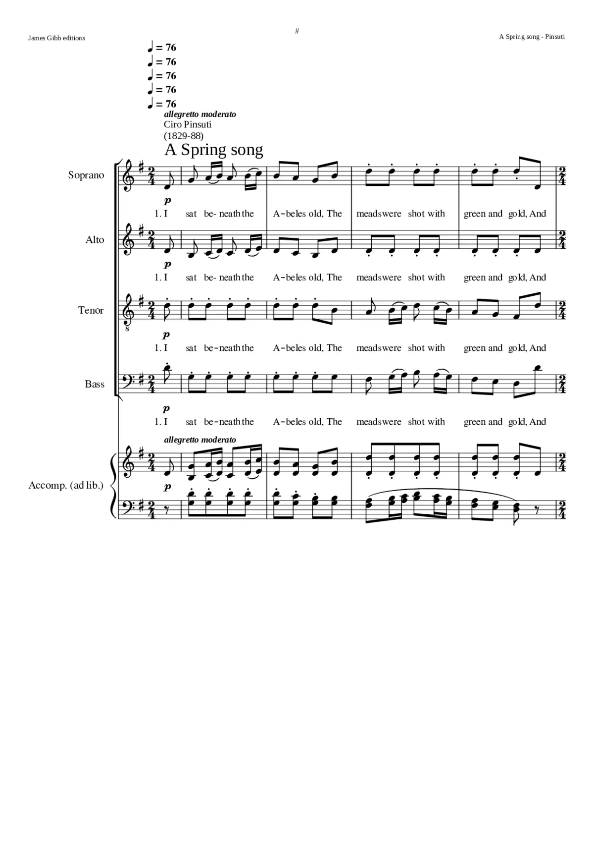 A Spring song - Page 1