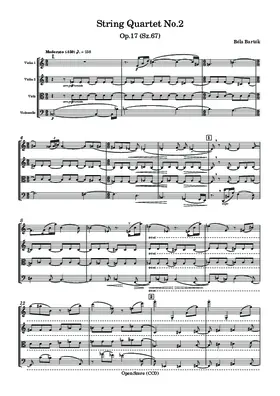 String Quartet No.2, Op.17 (Sz.67)