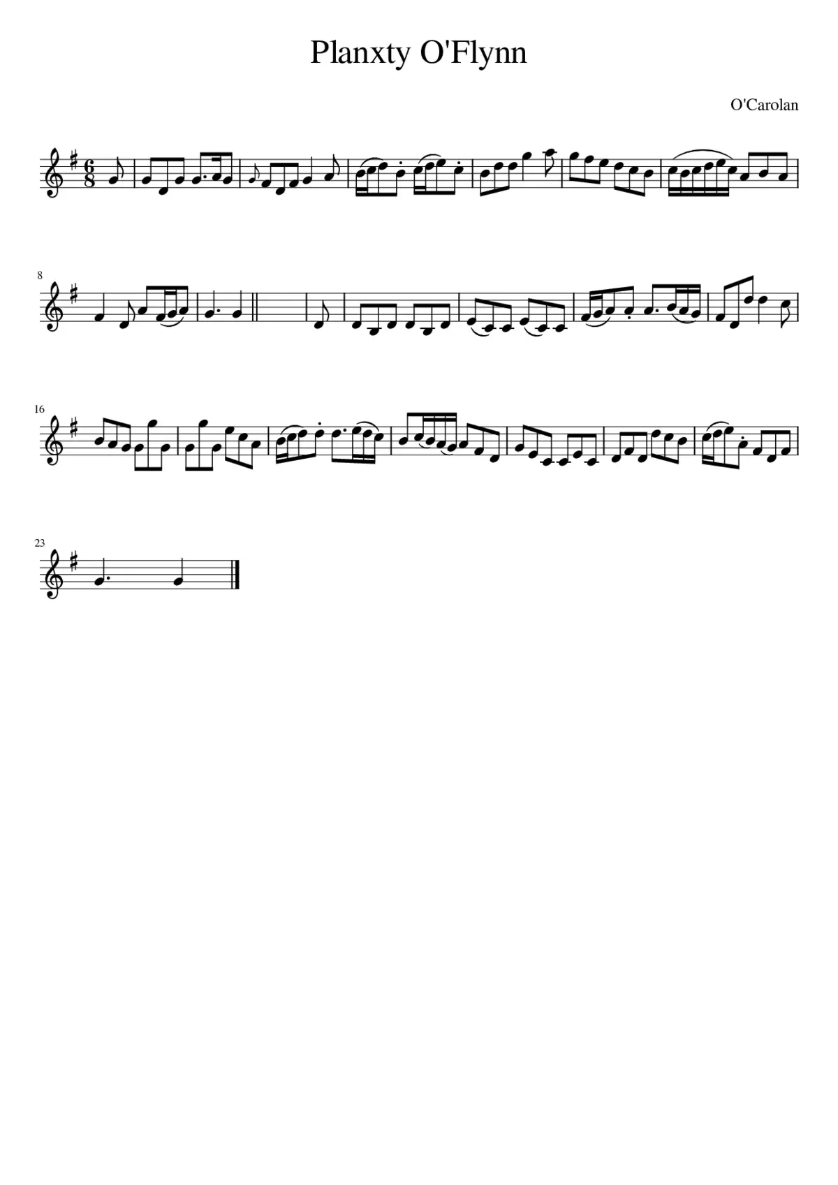 Planxty O'Flynn - Page 1