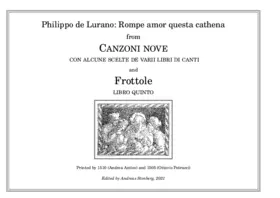 Rompe amor questa cathena