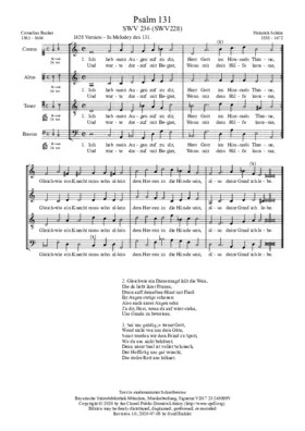 Ich heb mein Augen auf zu dir, SWV 228