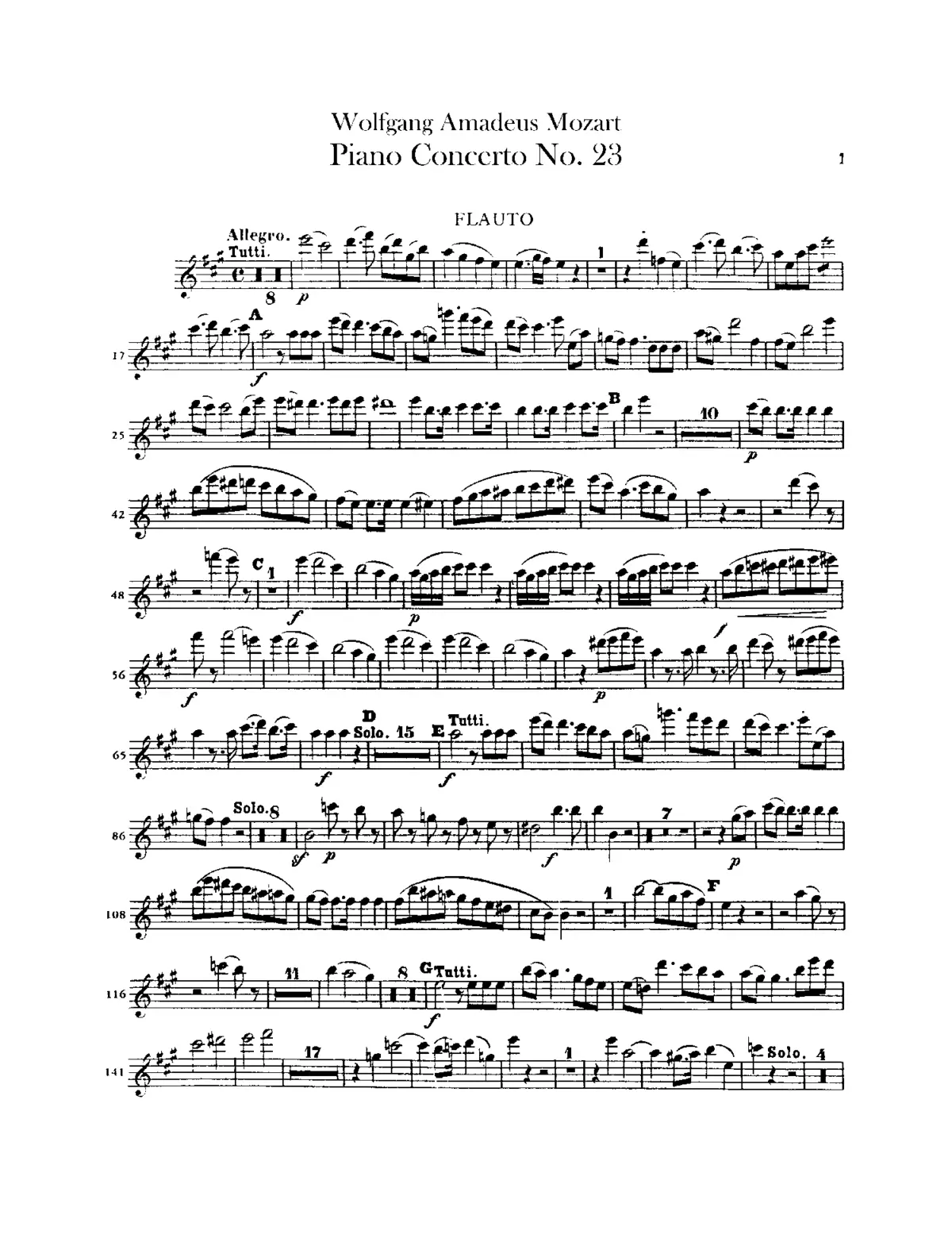 Piano Concerto No.23 - Page 1