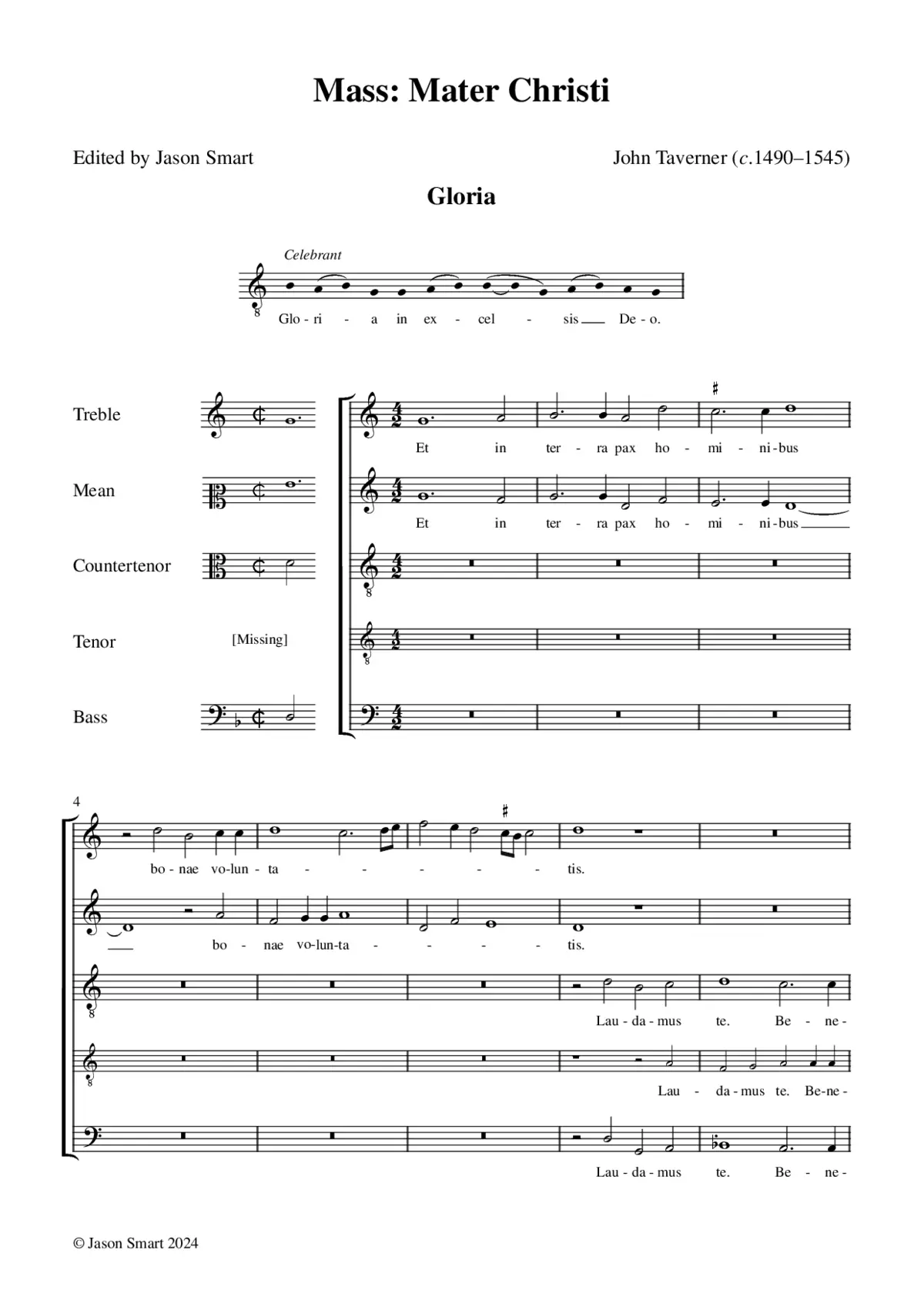 Mass 'Mater Christi' - Page 1