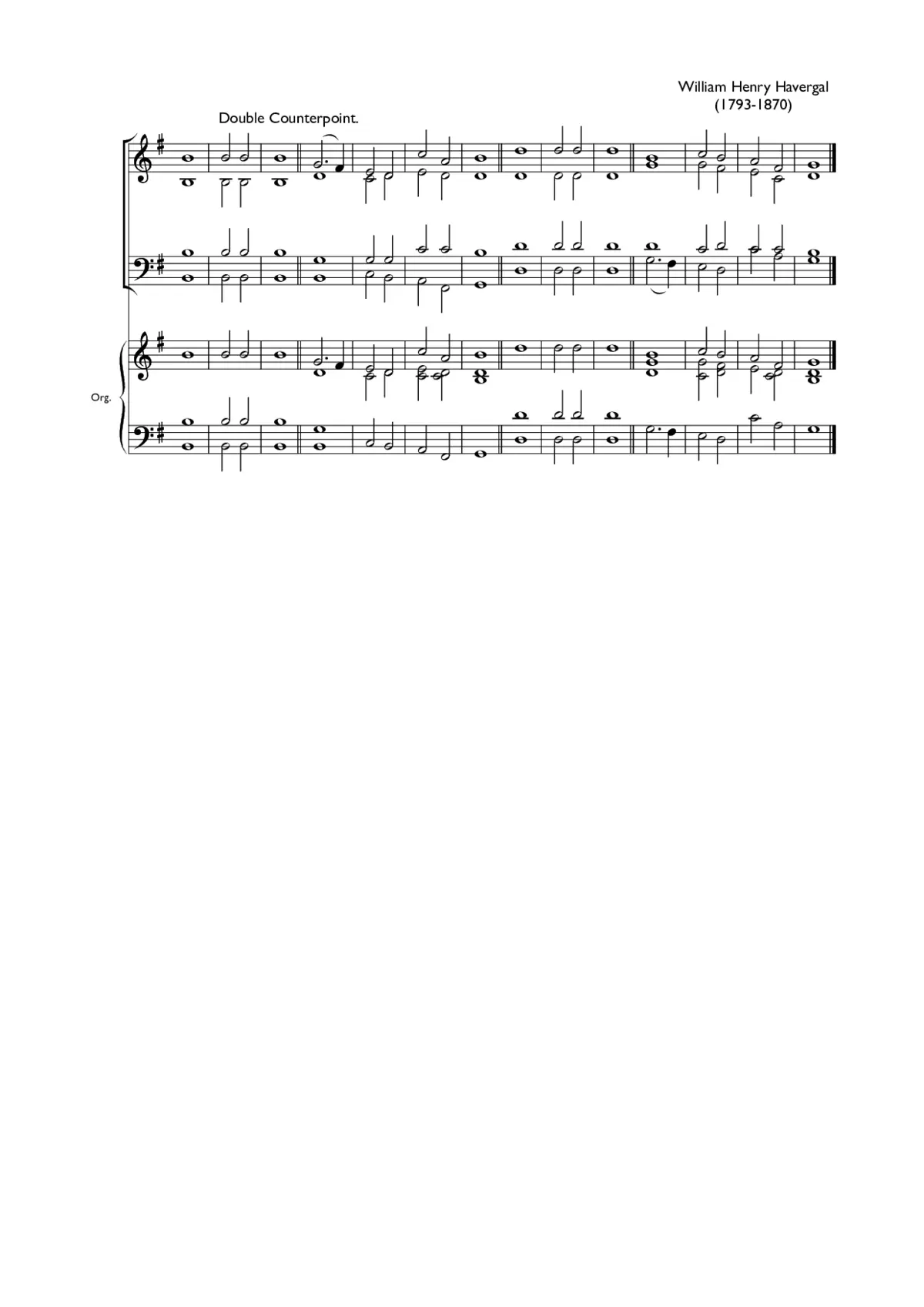 Double chant in G major XII - Page 1