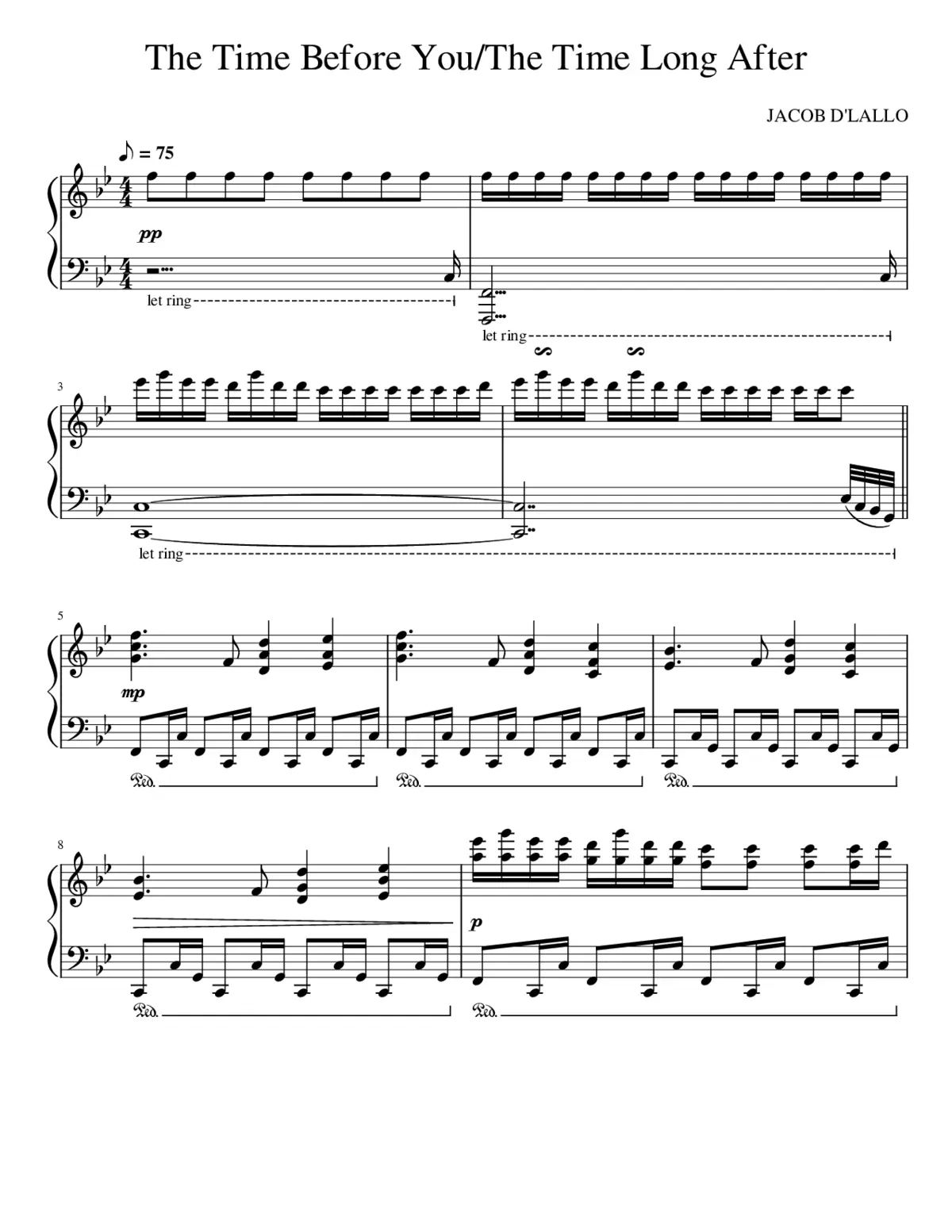 The Time Before You; The Time Long After - Page 1