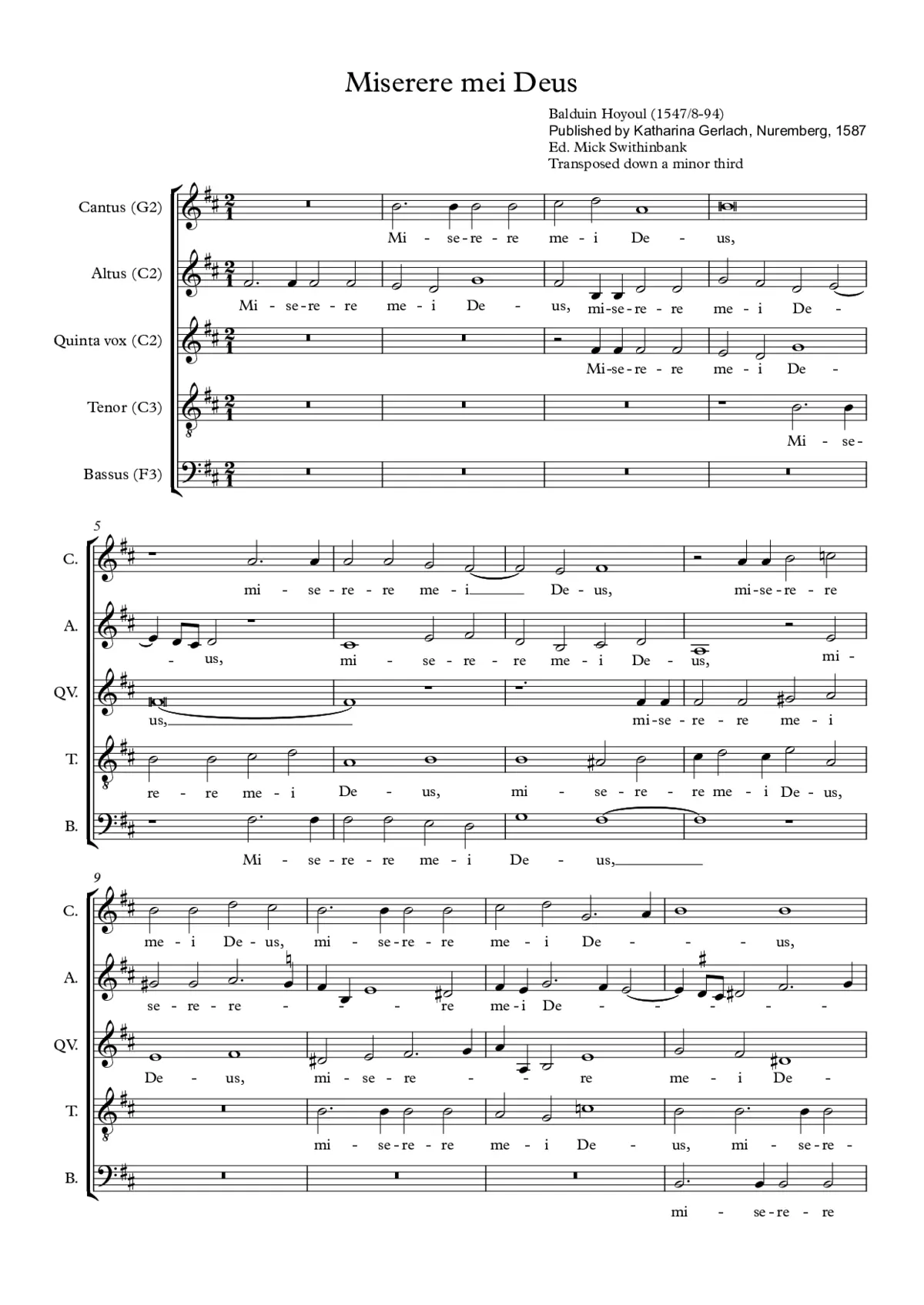 Miserere mei Deus - Page 1