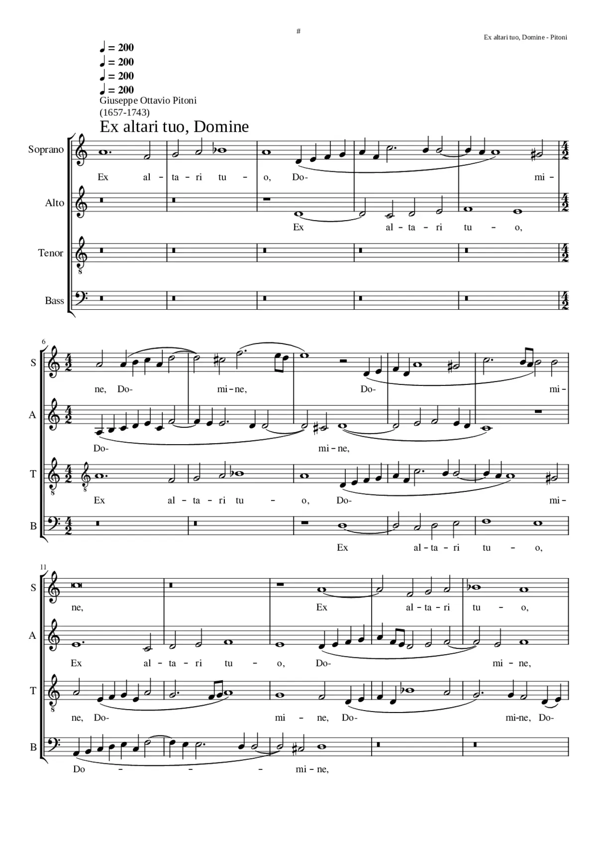 Ex altari tuo Domine - Page 1