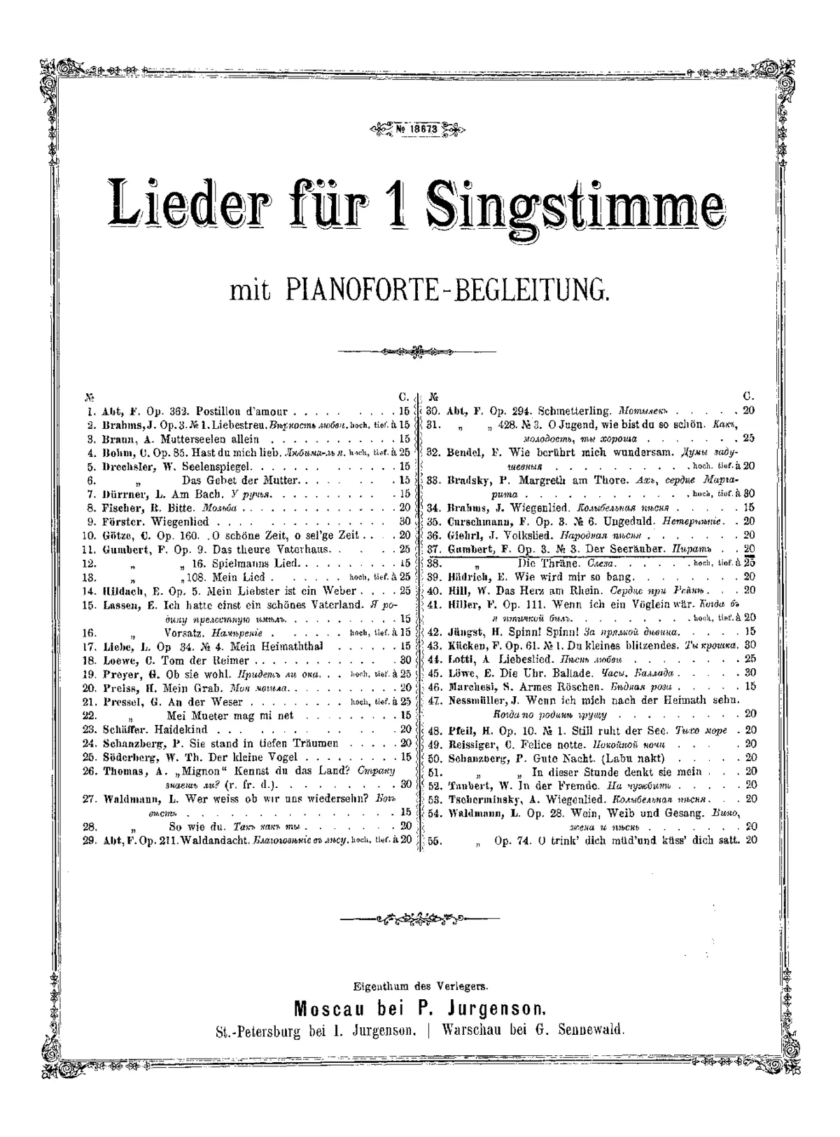 Drei Lieder - Page 1