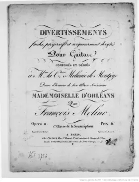 Divertissements faciles, progressifs et soigneusement doigtés pour Guitare