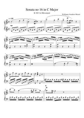 Piano Sonata No.16 in C major K.545
